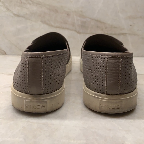 Vince Blair Perforated Leather Slip-On Sneakers - Picture 5 of 9
